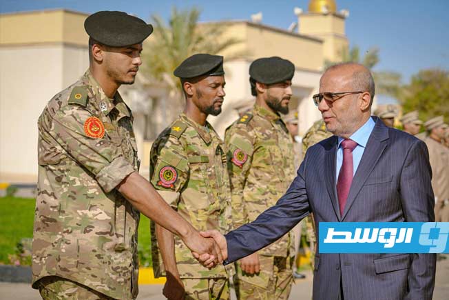 اللافي وحمزة يتفقدان كتيبة النخبة في اللواء 444 قتال، 3 يونيو 2026. (صفحة اللافي على فيسبوك)
