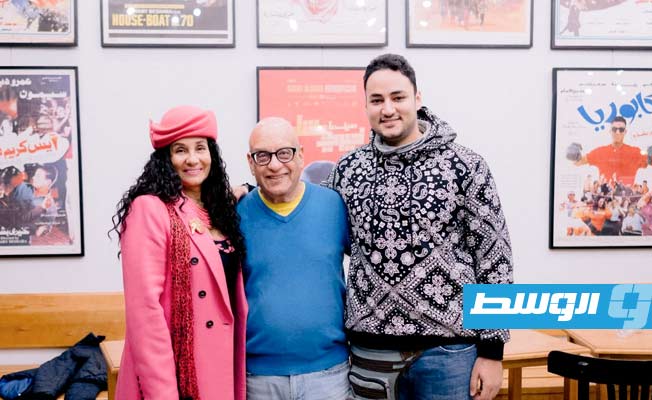 خيري بشارة يتوسط سحر رامي وابنها سليم (خاص لـ بوابة الوسط)