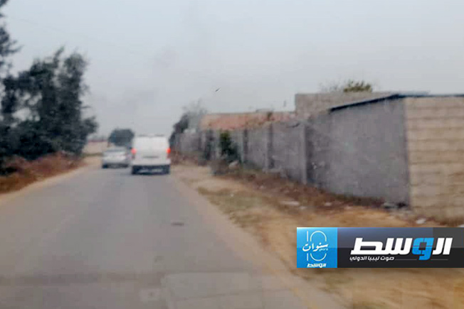 من موقع اشتباكات الزاوية بعد هدوء الأوضاع، 18 مايو 2024 (جهاز الإسعاف والطوارئ)
