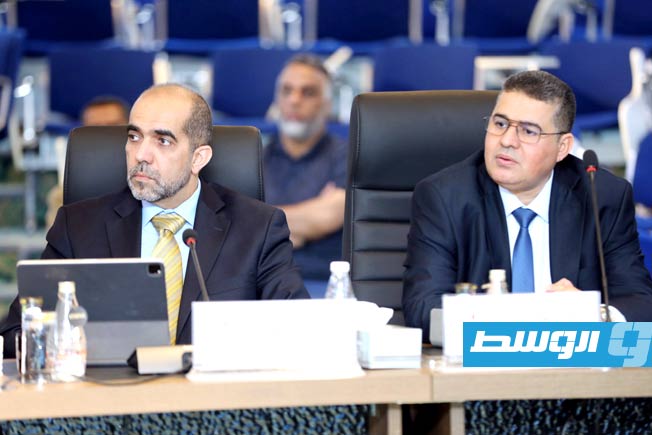 ورشة عمل لشركة سرت حول تقنيات الرفع الصناعي في حقول النفط، 27 أبريل 2026. (مؤسسة النفط)