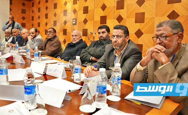 من فعاليات اليوم الثالث للملتقى التحضيري لمؤتمر المصالحة الوطنية، طرابلس، 10 يناير 2023. (المجلس الرئاسي)