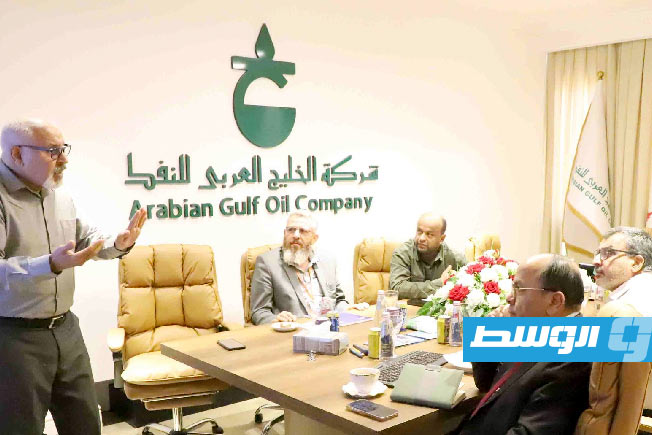 اجتماع لجنة الإدارة بشركة الخليج العربي للنفط (أجوكو) لمتابعة وضع مصفاة السرير ومصفاة مرسى الحريقة (أجوكو)