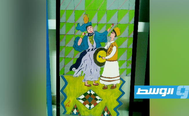 جانب من الأعمال الفنية المشاركة في الاحتفالية. (بوابة الوسط)