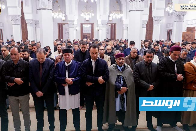 افتتاح مسجد البدري بمدينة بنغازي، بعد إجراء صيانة شاملة له، 10 يناير 2026 (صندوق التنمية وإعادة الإعمار)