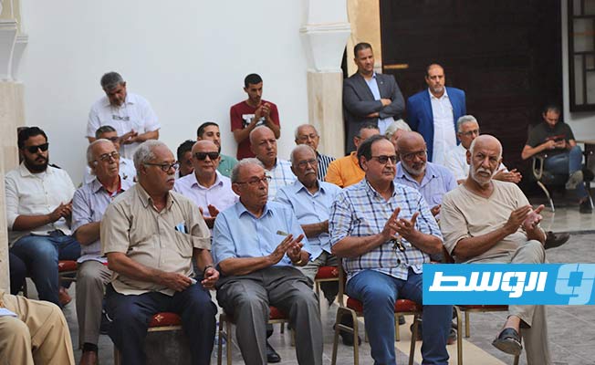 مؤسسة «زازا» للثقافة تنظم ندوة حول مسيرة أحد رواد الصحافة الليبية عوض زاقوب ( تصوير: طارق الهوني)