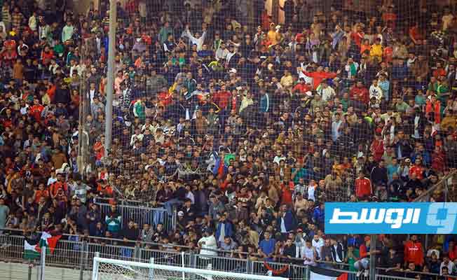 جانب من الحضور الجماهيري لمباراة المنتخب الوطني أمام الكاميرون، الثلاثاء 21 نوفمبر 2023 (صفحة القيادة العامة على فيسبوك)