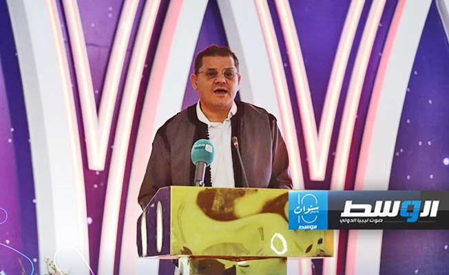 من مشاركة الدبيبة في ختام مسابقة لحفظ القرآن الكريم في مصراتة، 29 مارس 2024 (منصة حكومتنا)