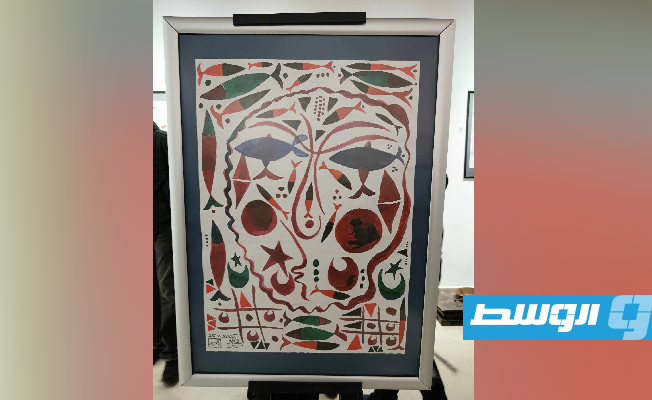 جانب من معرض الفنان والباحث مختار دريرة في دار الحاراتي بالمدينة القديمة طرابلس، في 22 ديسمبر 2024. (بوابة الوسط)