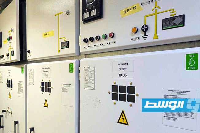 من أعمال استكمال تجديد وتطوير وحدتين بمحطة الزاوية، 19 أكتوبر 2025. (شركة الكهرباء)