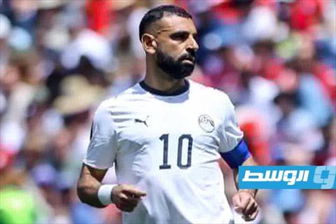 محمد صلاح خلال مواجهة المنتخب المصري ونظيره البلجيكي. (أرشيفية: الإنترنت)