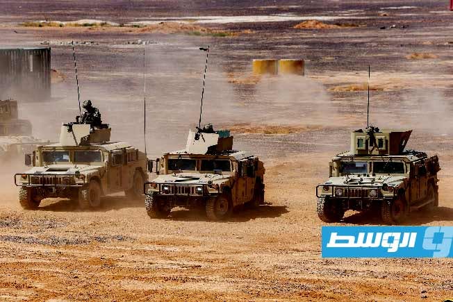 مناورة عسكرية مشتركة باسم «الترابط» بين القيادة العامة والجيش الأردني، 5 يوليو 2026. (شعبة الإعلام الحربي)