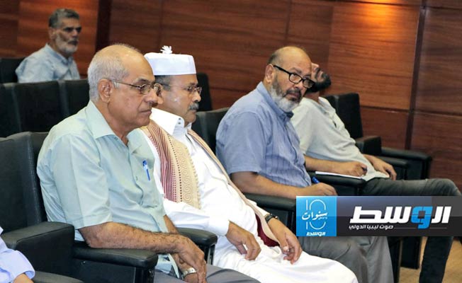جانب من الحضور بقاعة المجاهد بالمركز الليبي للمحفوظات والدراسات التاريخية. (موقع المركز الليبي للدراسات)