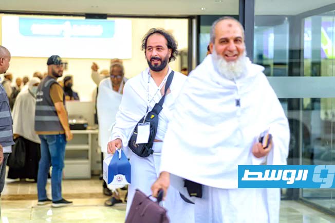 رحلة لحجاج من الجنوب الليبي بمطار سبها، 11 مايو 2026. (تصوير: رمضان كرنفودة)