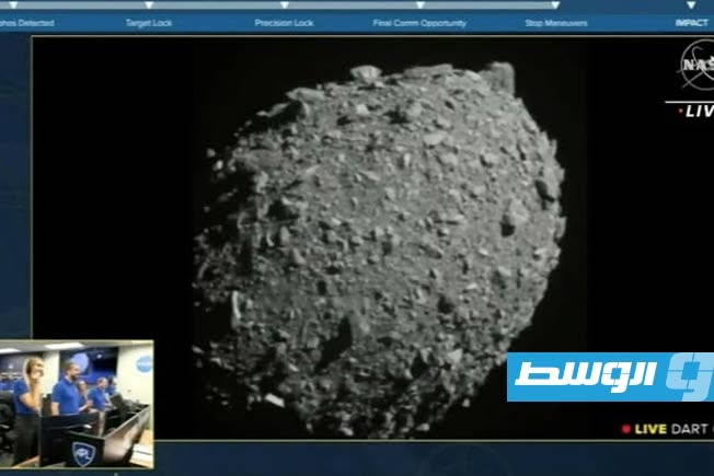 الكويكب «ديمورفوس» في صورة التقطتها مركبة فضائية تابعة لوكالة الفضاء الأميركية (ناسا) في 26 سبتمبر 2022. (أ ف ب)