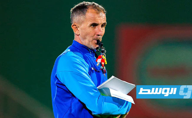 تدريبات المنتخب الليبي الأول لكرة القدم استعدادا لمواجهة السودان وديا، 10 نوفمبر 2023. (صفحة اتحاد كرة القدم الليبي عبر فيسبوك)