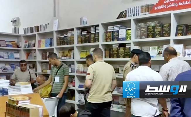 جانب من معرض النيابة العامة الدولي للكتاب في اليوم السادس.(فيسبوك)