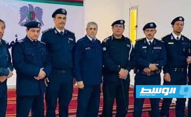 مراسم التسليم والاستلام لمدير مديرية أمن امساعد, الإثنين 9 مارس 2021. (الإنترنت)