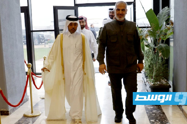 لقاء الحداد وسفير قطر، 7 أبريل 2025. (رئاسة أركان قوات حكومة الوحدة)