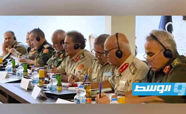 من اجتماع لجنة «5+5» في طرابلس بحضور نورلاند وتاونسند، 28 سبتمبر 2021. (السفارة الأميركية)