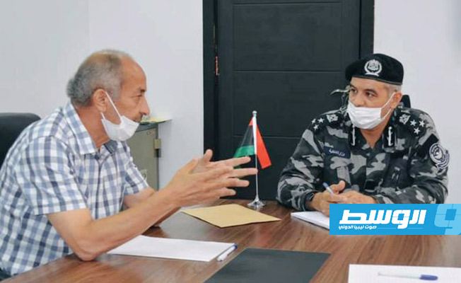 من لقاء عميد يوسف بلبان، مع الدكتور محمد الخبولي، 6 أغسطس 2021. (وزارة الداخلية)