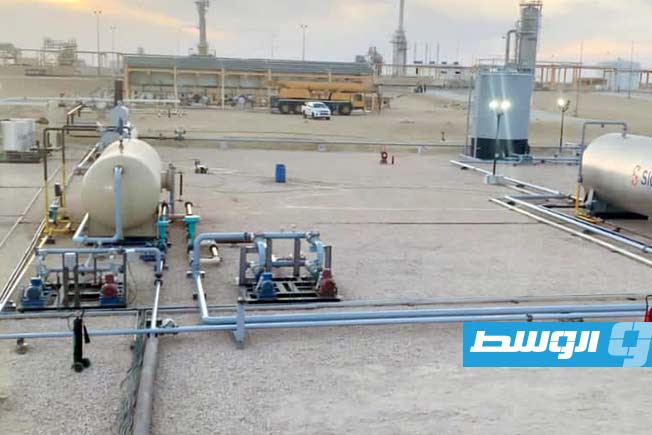 منشآت في حقل المبروك النفطي، 12 مارس 2025. (مؤسسة النفط)