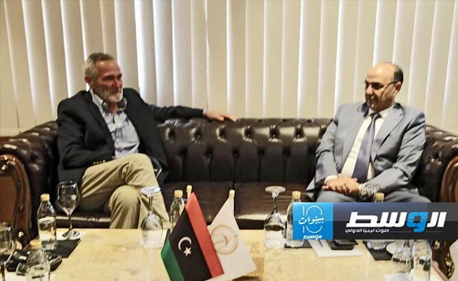 جانب من زيارة ممثلي الشركات الأميركية لبلدية بنغازي، الخميس 2 مايو 2024 (بلدية بنغازي)