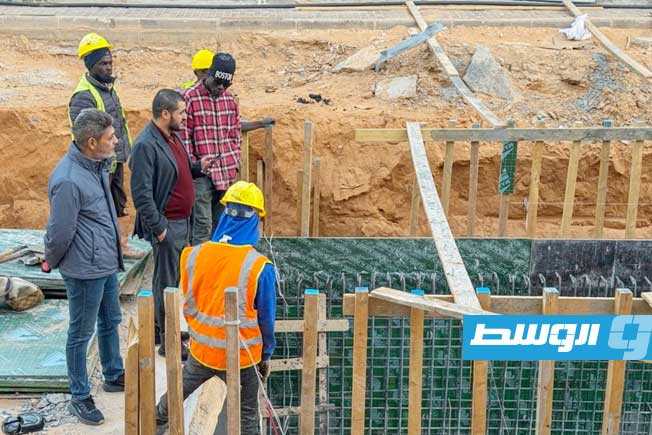من تنفيذ مشروع تصريف مياه الأمطار في منطقة البيفي، الأربعاء 26 نوفمبر 2025. (جهاز تنفيذ مشروعات الإسكان والمرافق)
