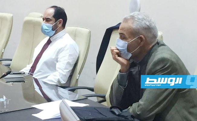 اجتماع اللجنة العلمية الاستشارية لمكافحة جائحة فيروس كورونا مع لجنة الوبائيات, 8 فبراير 2021. (صفحة اللجنة العلمية على فيسبوك)