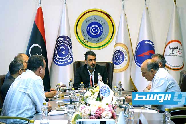 اجتماع البدري مع مدير شركة «إندكو» الإيطالية لمناقشة تطوير المخطط الدفاعي للشبكة الكهربائية، الإثنين 22 سبتمبر 2025. (وزارة الكهرباء والطاقات المتجددة)