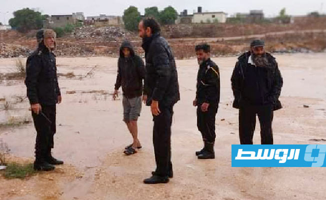 جهود في بلدية المرج لعلاج آثار الأمطار الغزيرة التي ضربت المدينة. (المجلس التسييري لبلدية المرج)