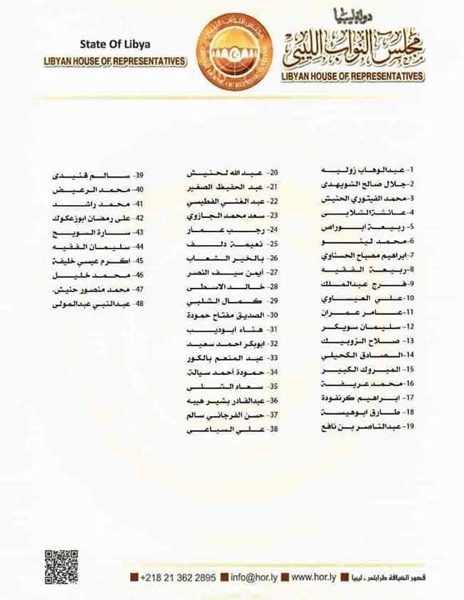 الموقعين على بيان النواب المنتقدين لتصريحات وزير الخارجية الروسي