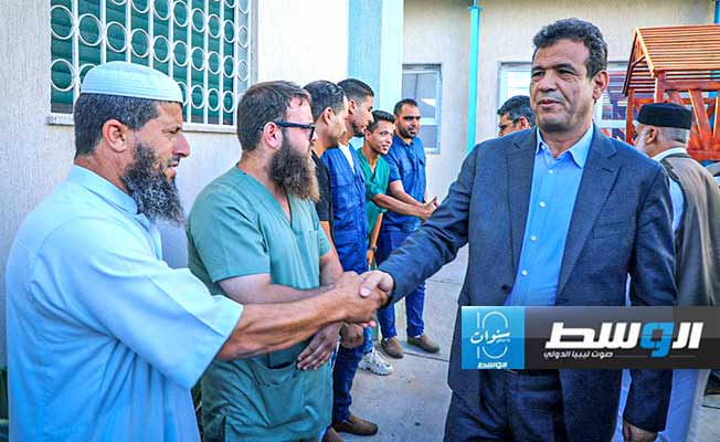 وزير الصحة رمضان أبوجناح يجري زيارة تفقدية لعدد من المشاريع الصحية في بلدية الخمس، الأربعاء 25 سبتمبر 2024 (وزارة الصحة)