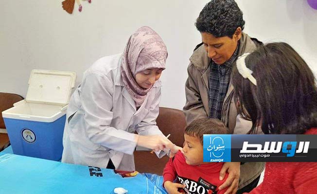 الحملة الوطنية لتطعيم الأطفال في ليبيا بيومها الأول، 9 نوفمبر 2024 (المركز الوطني لمكافحة الأمراض)