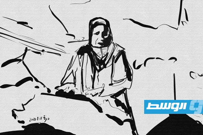 سكتش رسم للفنان الشاب سعد أمين (فيسبوك)
