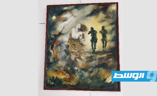جانب من معرض «غزة برؤية فنان» بدار الفقيه حسن في 23 نوفمبر 2024. (بوابة الوسط)