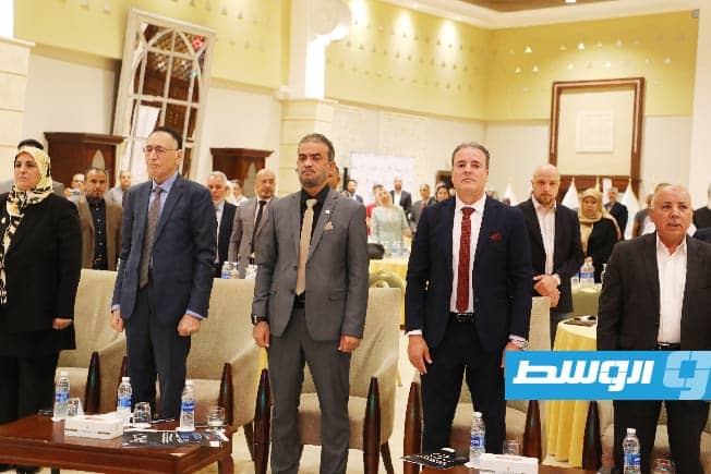 الحويج خلال إطلاق مشروع «ليبي جي بي تي»، 27 أكتوبر 2025. (وزارة الاقتصاد)