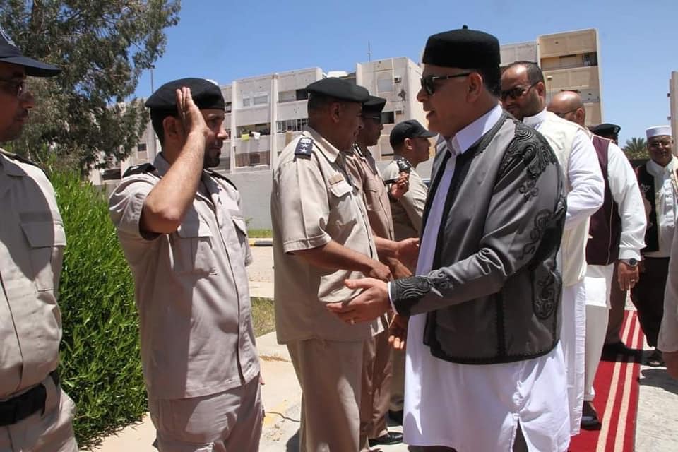 جانب من جولة وزير داخلية حكومة الوحدة الوطنية. 14 مايو 2021. (بلدية سرت)