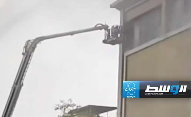 حريق بمركز تجاري في الصين، 18 يوليو 2024. (الإنترنت)