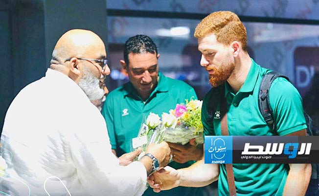 وصول المنتخب الفلسطيني لكرة السلة إلى العاصمة طرابلس السبت 21 سبتمبر 2024 (فيسبوك)