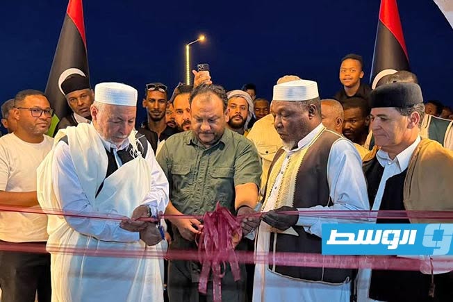 افتتاح طريق غدوة - مرزق، 23 يونيو 2026. (صندوق التنمية)