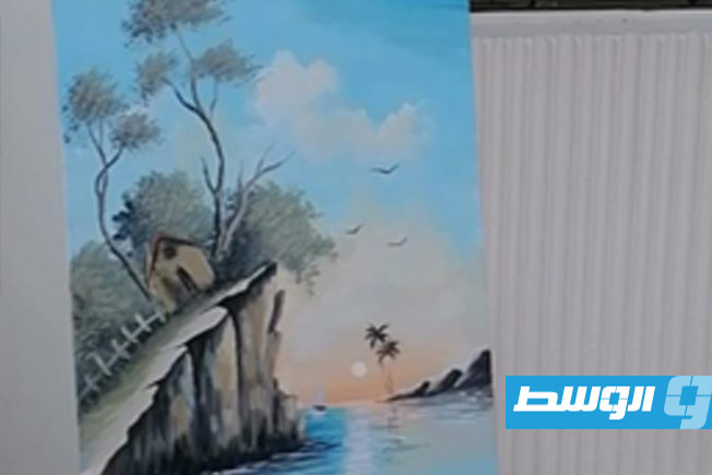 جانب من معرض «ريشة ومقتنيات ليبية» بزاوية الدهماني في 15 أغسطس 2025. (بوابة الوسط)