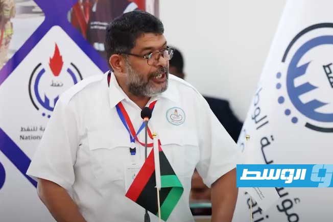 احتفالية المؤسسة الوطنية للنفط بيوم السلامة المهنية. (لقطة من فيديو نشرته المؤسسة عبر صفحتها على «فيسبوك» الأحد 14 سبتمبر 2025)