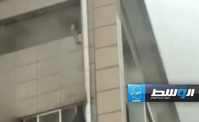 حريق بمركز تجاري في الصين، 18 يوليو 2024. (الإنترنت)