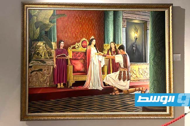 لوحة للفنانة الشابة حنان معتوق (فيسبوك)