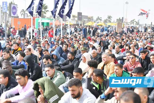 جانب من صلاة الجمعة في معرض القاهرة الدولي للكتاب بأرض المعارض بالقاهرة، في 23 يناير 2026. (فيسبوك)
