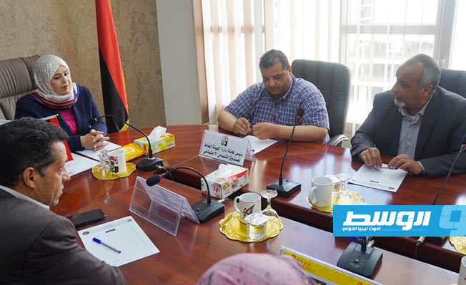 وزيرة الشؤون الاجتماعية تجتمع مع مسؤولي صندوق التضامن الاجتماعي في البيضاء، 9 يونيو 2021. (وزارة الشؤون الاجتماعية)
