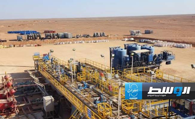 من أعمال استكشاف شركة «إيني» في حوض غدامس، 26 أكتوبر 2024 (المؤسسة الوطنية للنفط)
