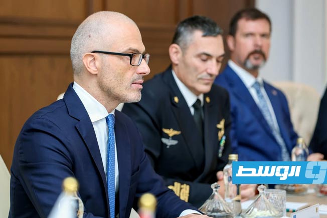 لقاء صدام حفتر مع الوفد الأوروبي في بنغازي، الأحد 7 ديسمبر 2025. (القيادة العامة)