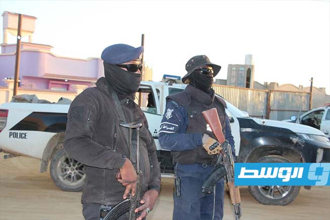 جانب من القوات المشاركة في الحملة، 14 فبراير 2025. (مديرية أمن الجفرة)