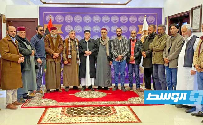 لقاء عقيلة صالح مع رئيس وأعضاء رابطة أسر الشهداء والجرحى، الإثنين 12 ديسمبر 2022. (مجلس النواب)